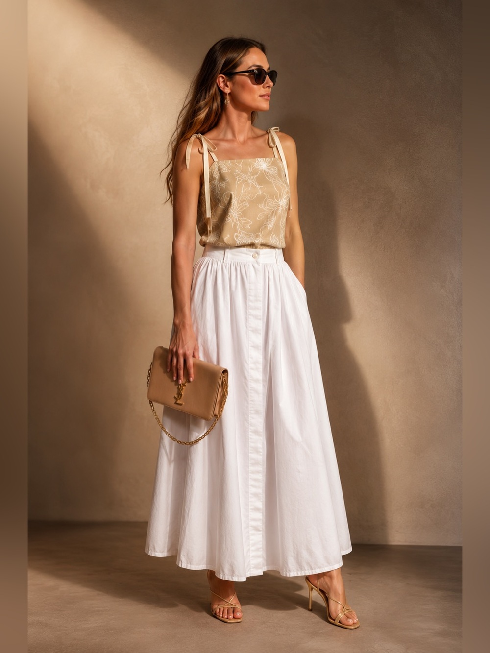 VIRAL ZARA LUXURY MIDI SUMMER /VACATION SKIRT SIZE L
🚨NO DISCOUNT ON THIS SKIRT